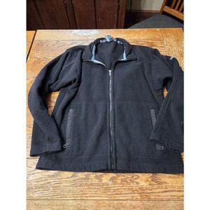 Patagonia Men's Synchilla black zip up fleece jacket sz Medium